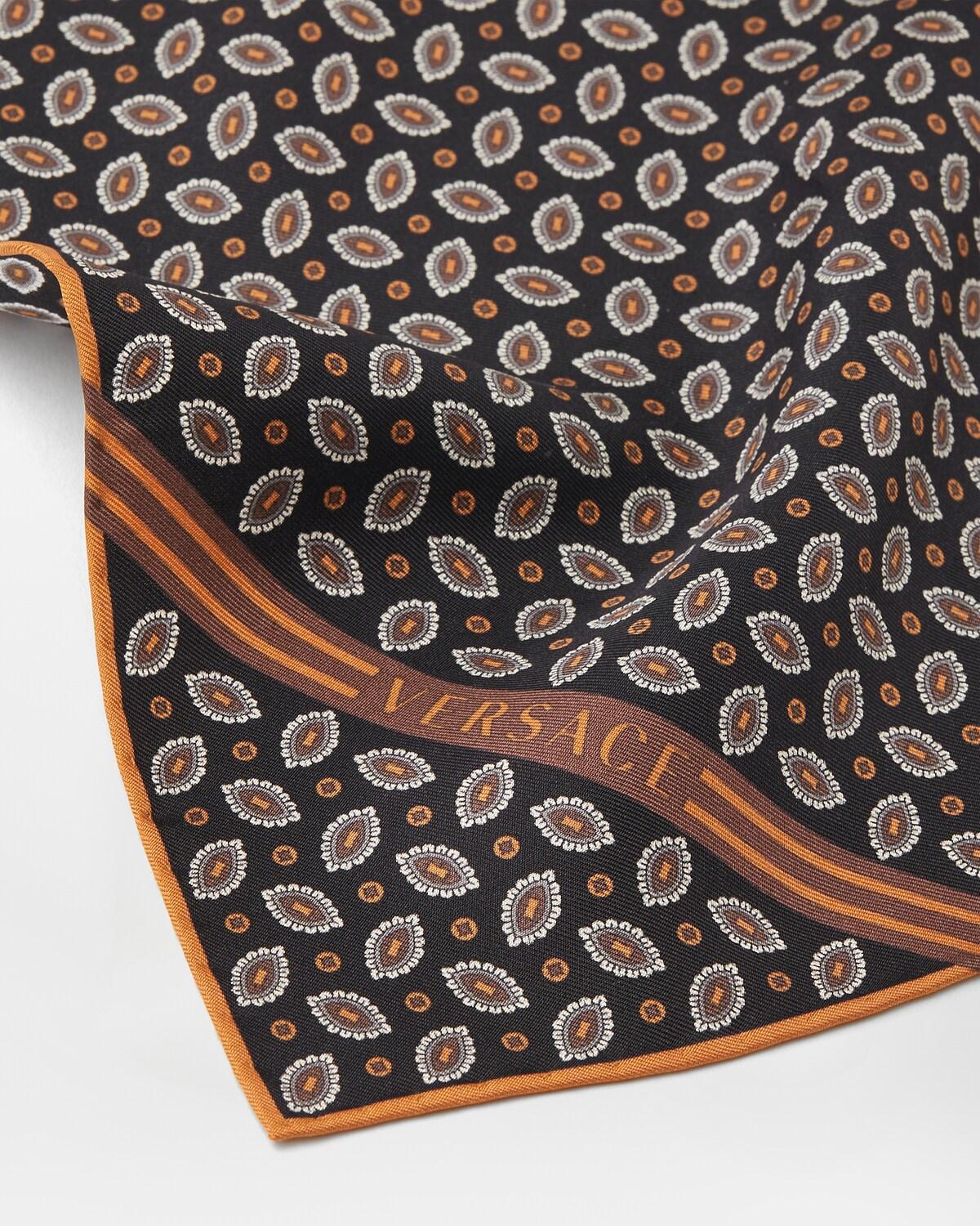 Printed Silk Twill Pocket Square - Image 2