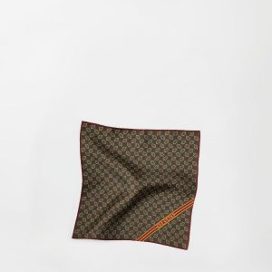 Printed Silk Twill Pocket Square