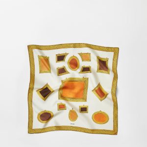 Printed Silk Twill Scarf 70 cm