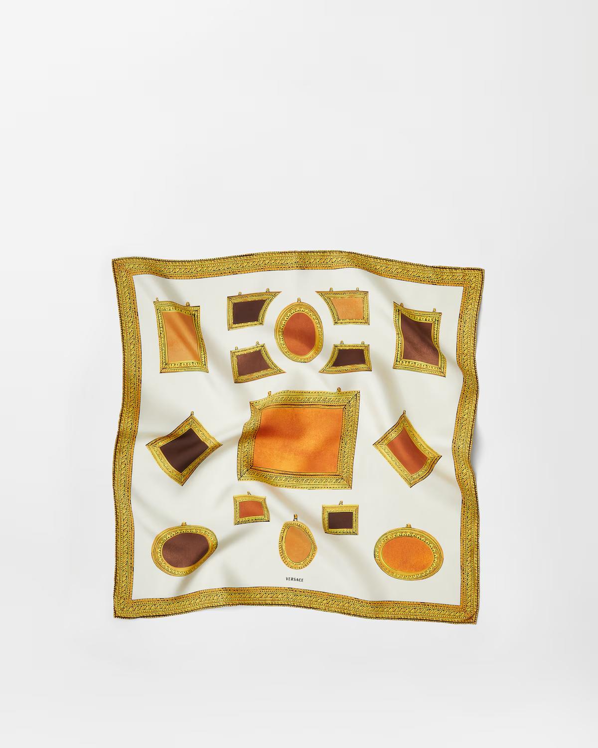 Printed Silk Twill Scarf 70 cm