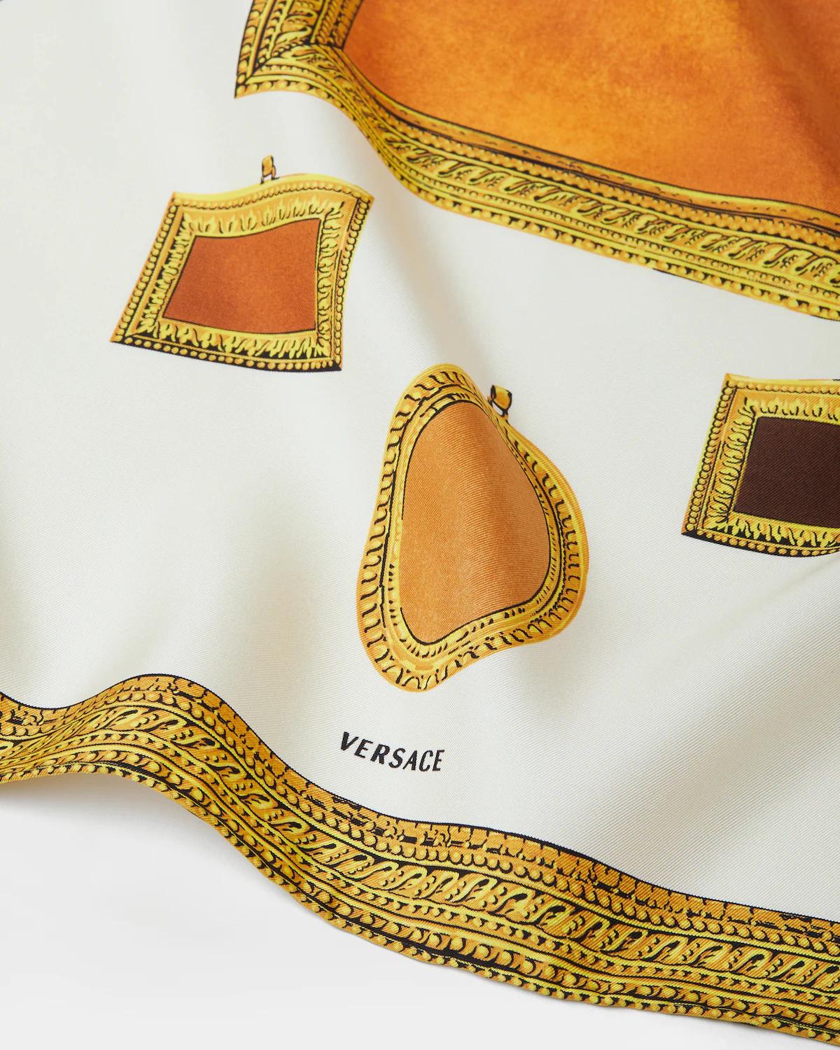 Printed Silk Twill Scarf 70 cm - Image 2