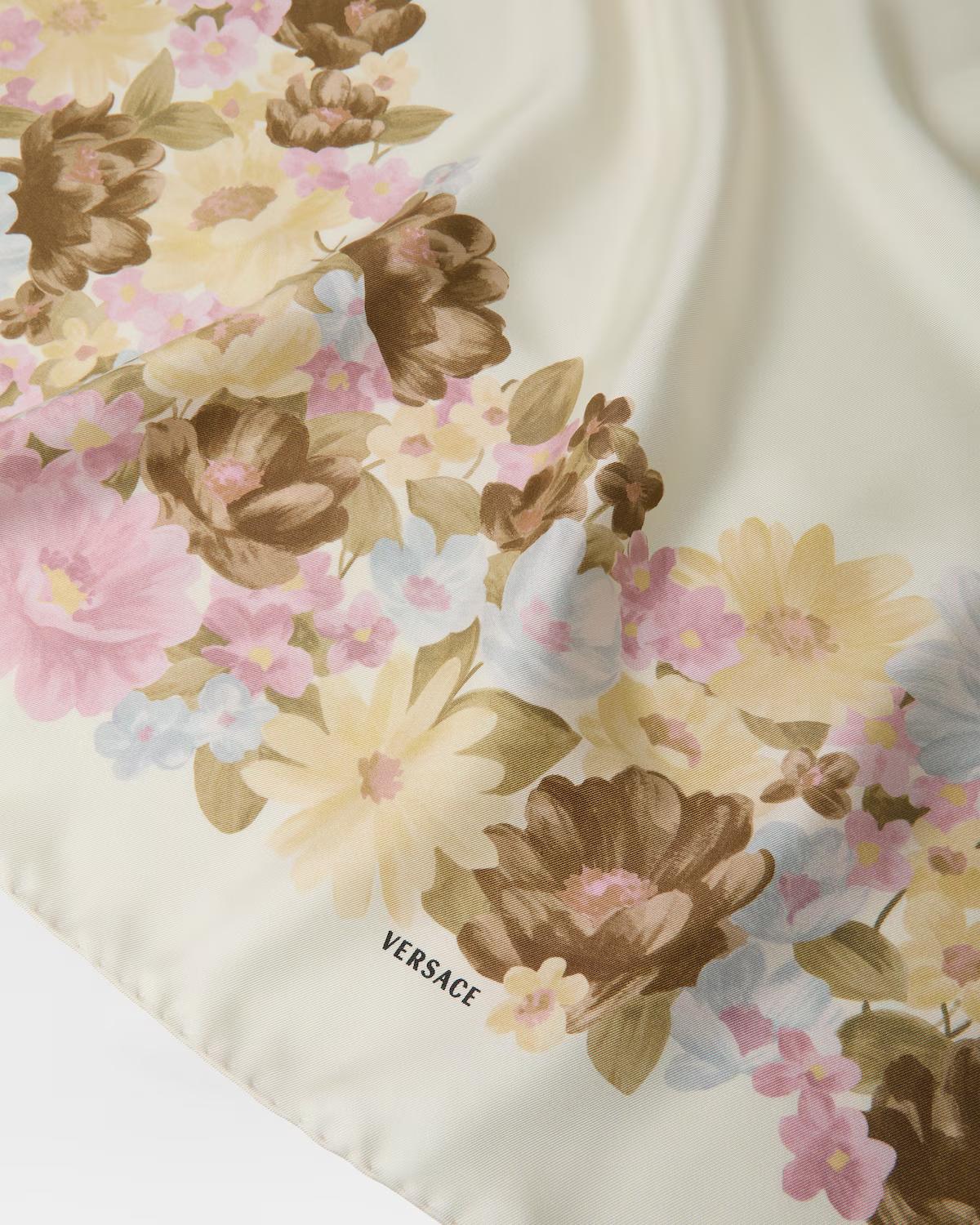 Printed Silk Twill Scarf 90 cm - Image 2