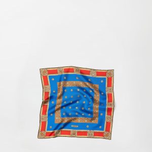 Printed Silk Twill Scarf 45 cm