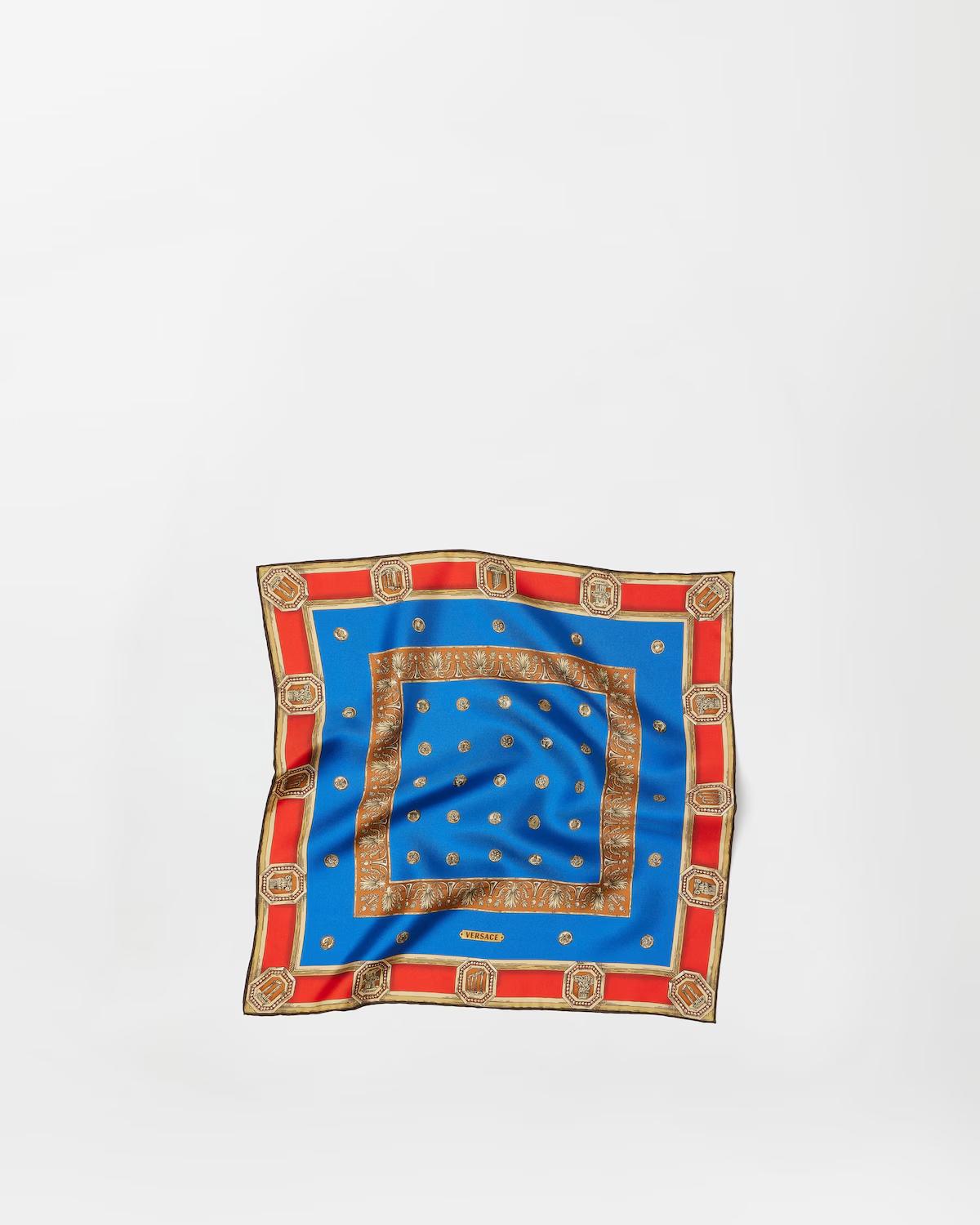 Printed Silk Twill Scarf 45 cm