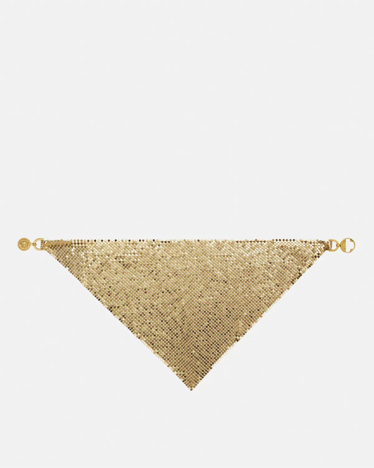 Metal Mesh Bandana Necklace