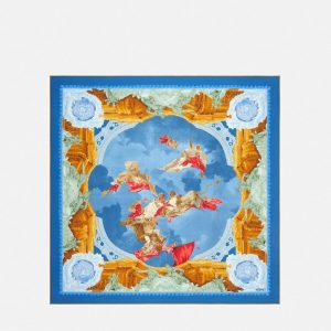 Printed Silk Twill Scarf 90 cm