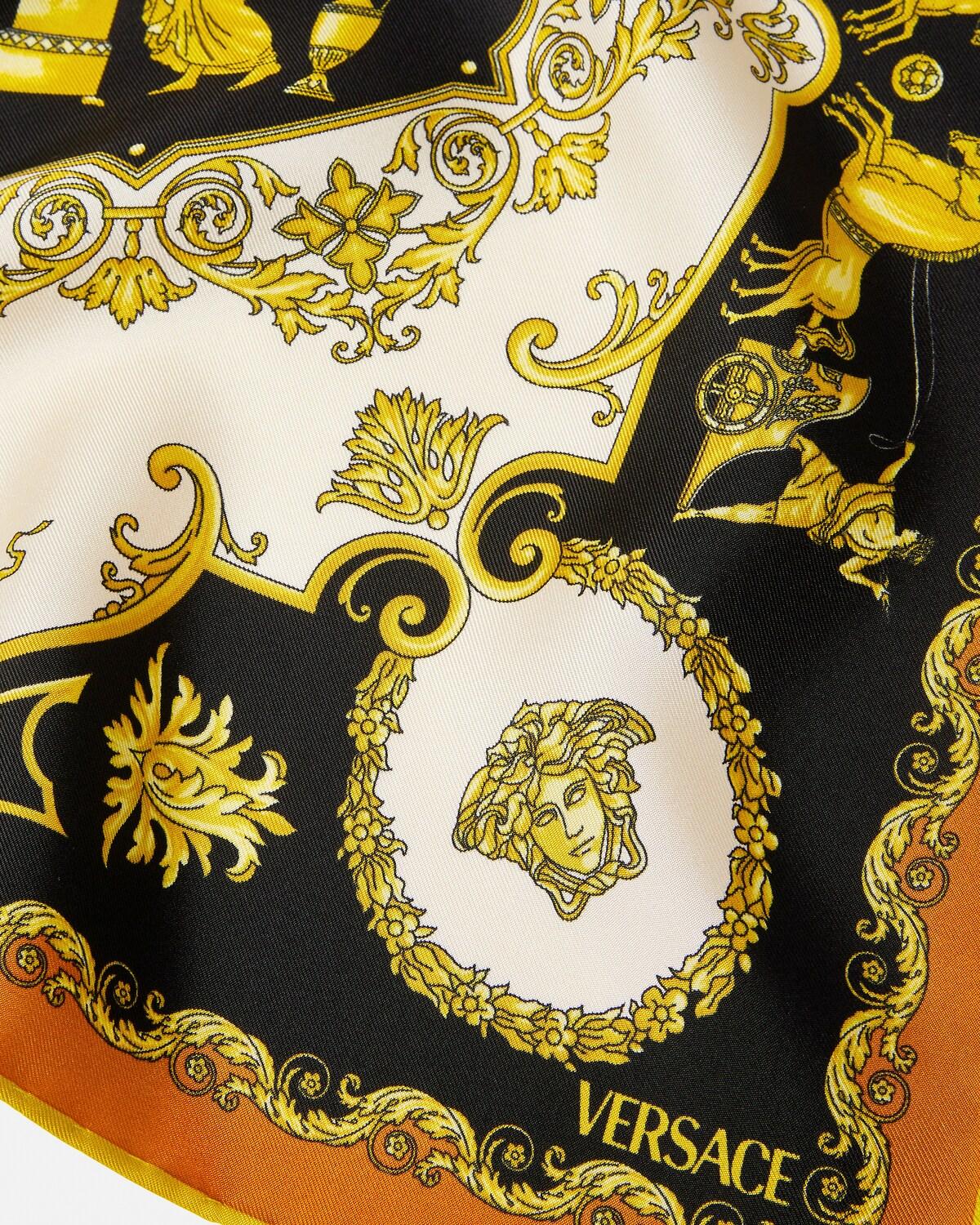 Printed Silk Twill Scarf 45 cm - Image 2