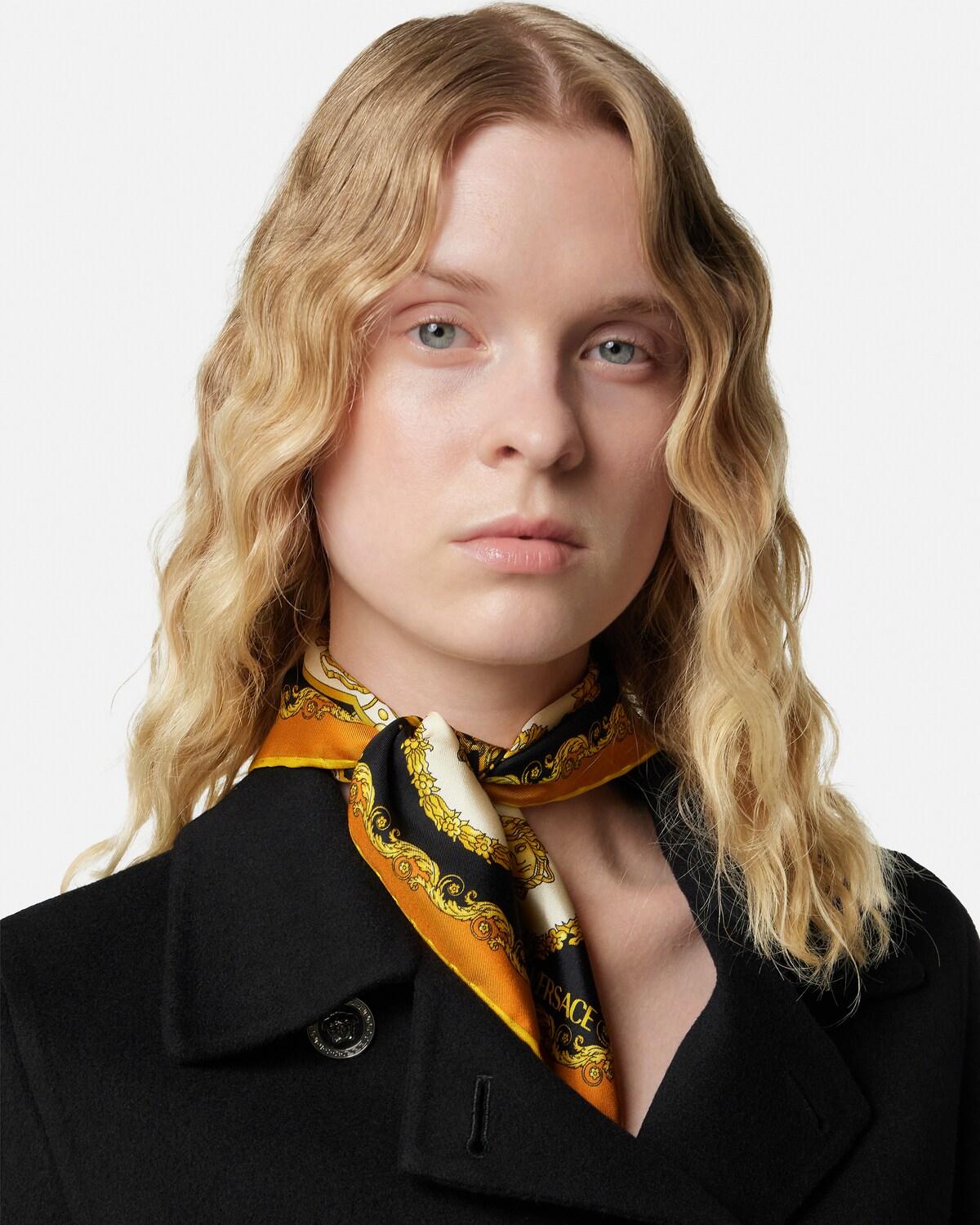 Printed Silk Twill Scarf 45 cm - Image 4