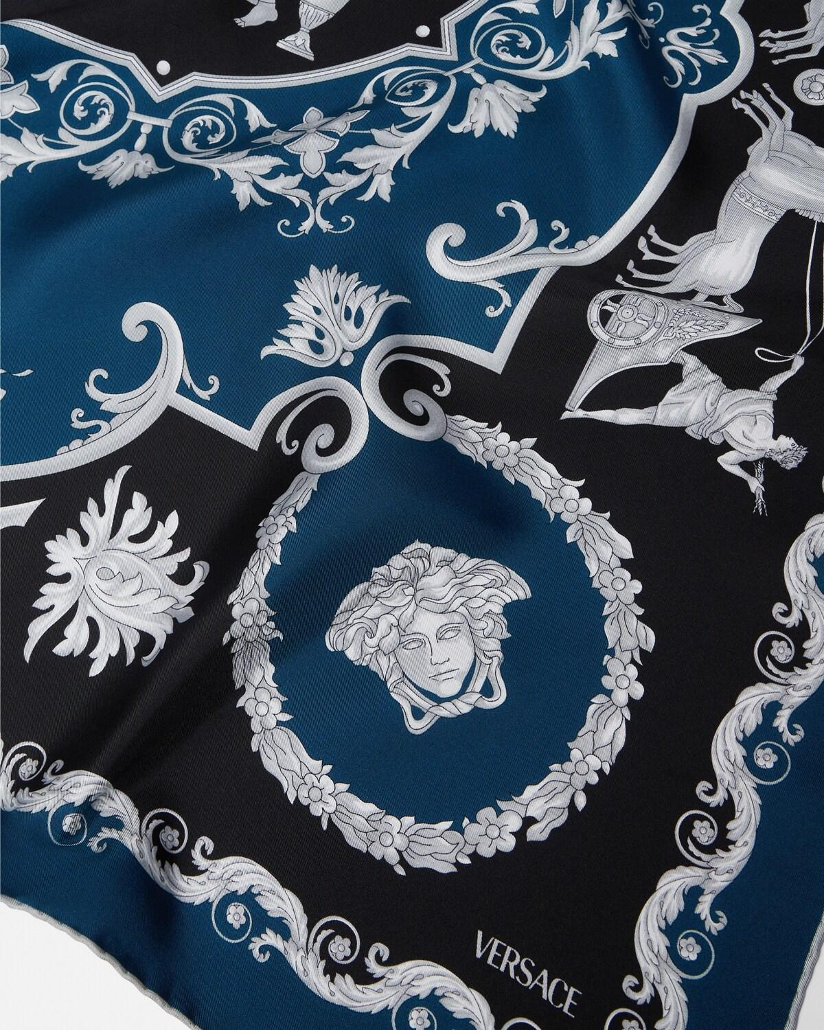Printed Silk Twill Scarf 90 cm - Image 2