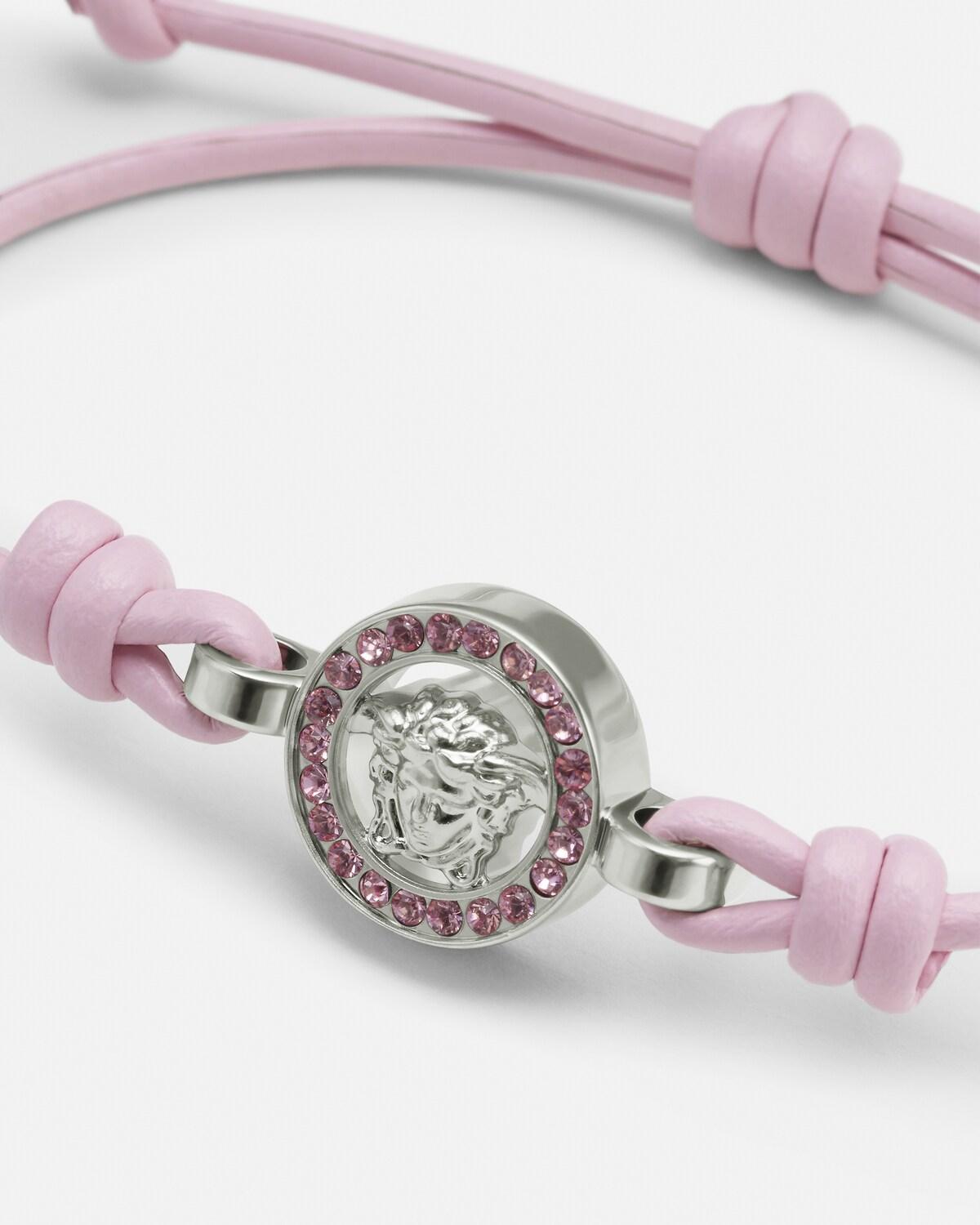 Medusa '95 Crystal Leather Bracelet - Image 2