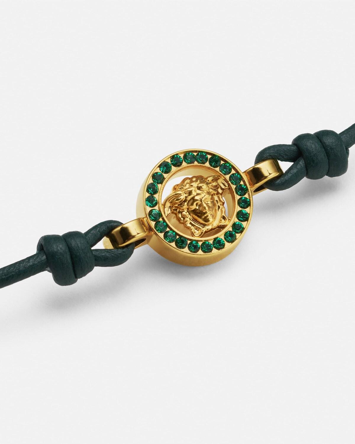 Medusa '95 Crystal Leather Bracelet - Image 2