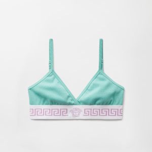 Ribbed Cotton-Jersey Bralette