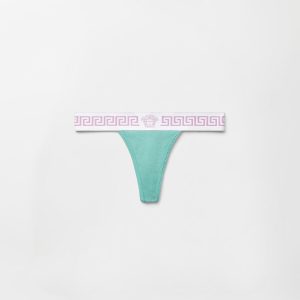 Ribbed Cotton Thong