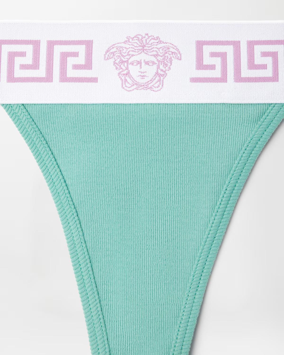 Ribbed Cotton Thong - Image 3