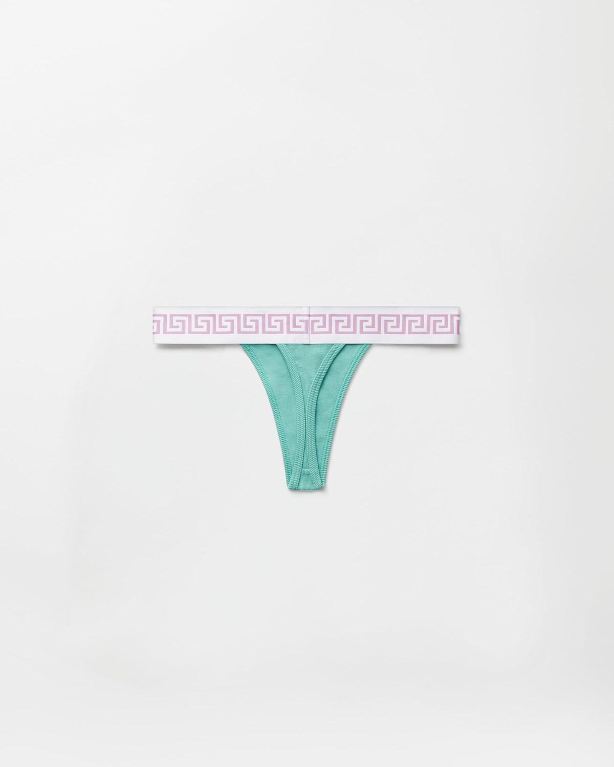 Ribbed Cotton Thong - Image 4