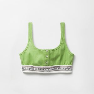 Ribbed Cotton-Jersey Bralette