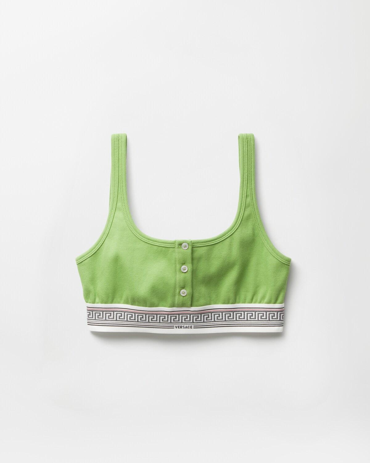 Ribbed Cotton-Jersey Bralette