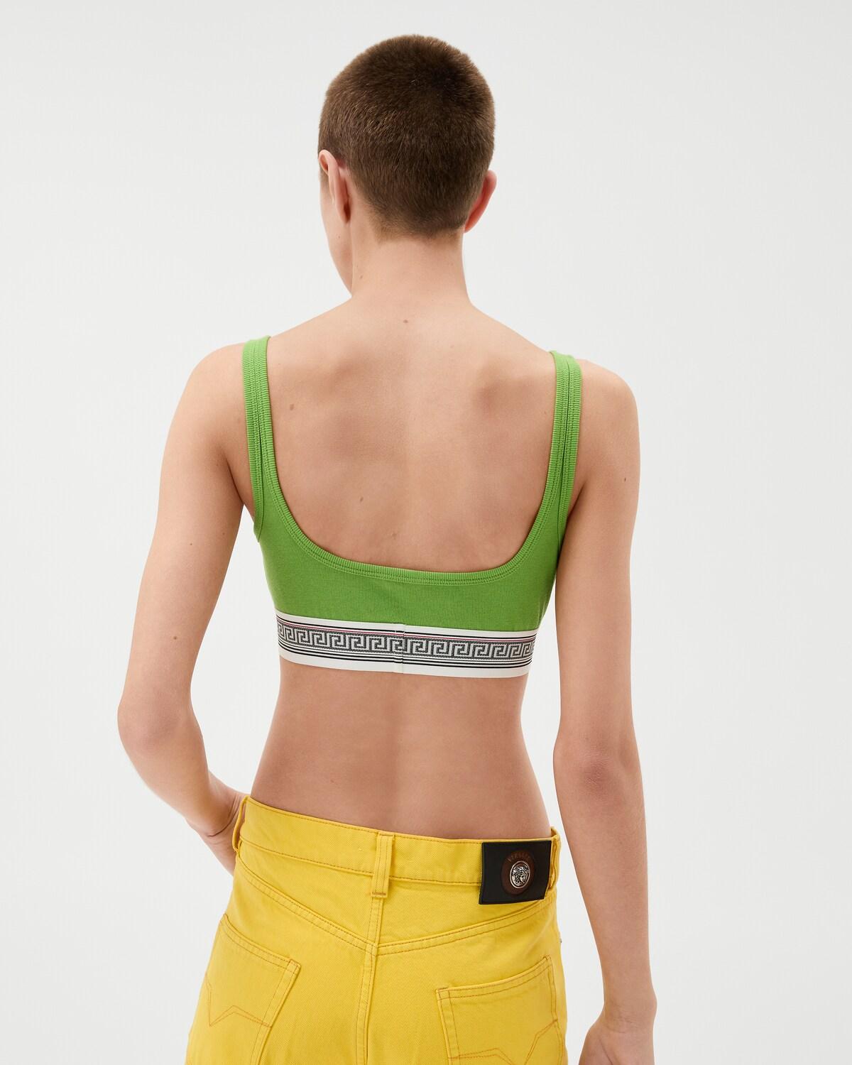 Ribbed Cotton-Jersey Bralette - Image 3