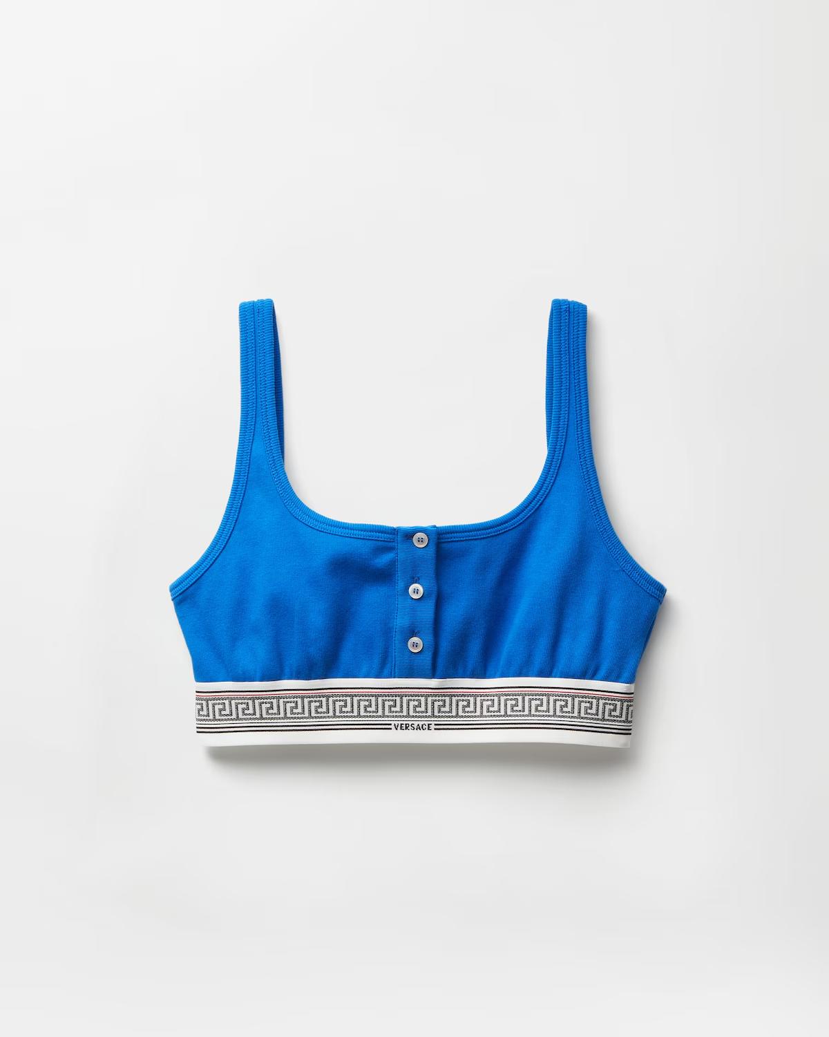 Ribbed Cotton-Jersey Bralette