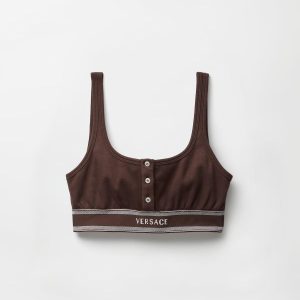 Ribbed Cotton-Jersey Bralette