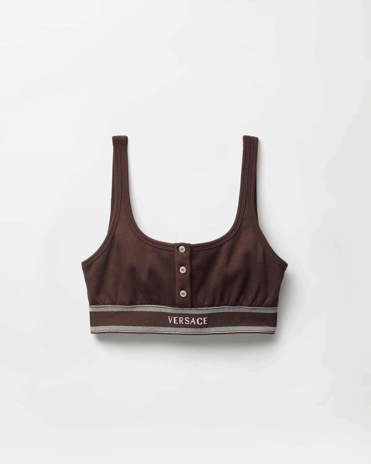 Ribbed Cotton-Jersey Bralette
