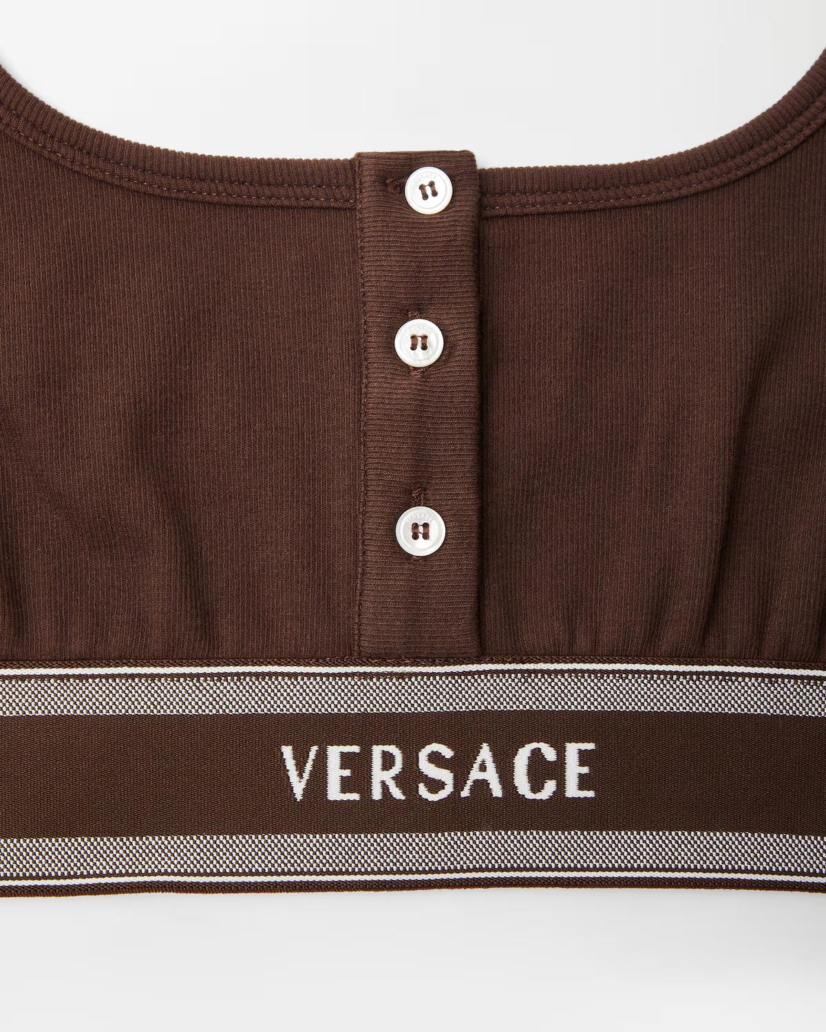 Ribbed Cotton-Jersey Bralette - Image 4