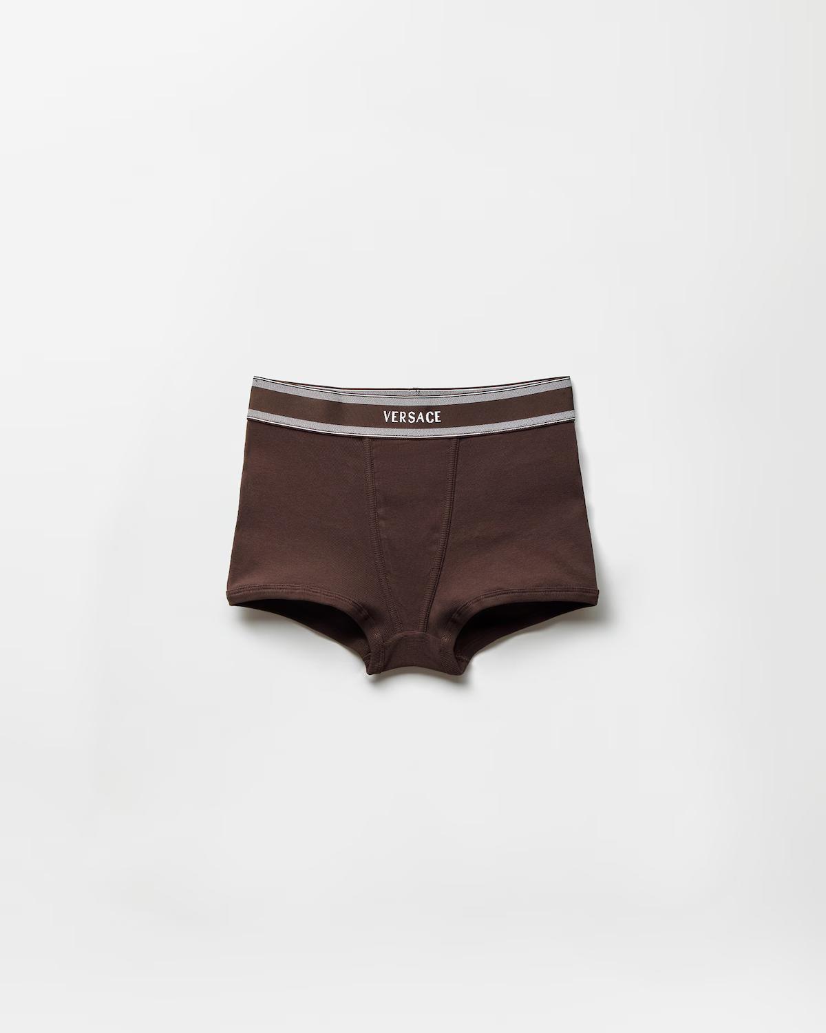 Ribbed Cotton-Jersey Trunks