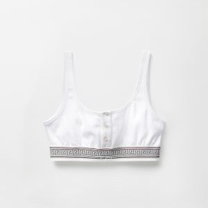 Ribbed Cotton-Jersey Bralette