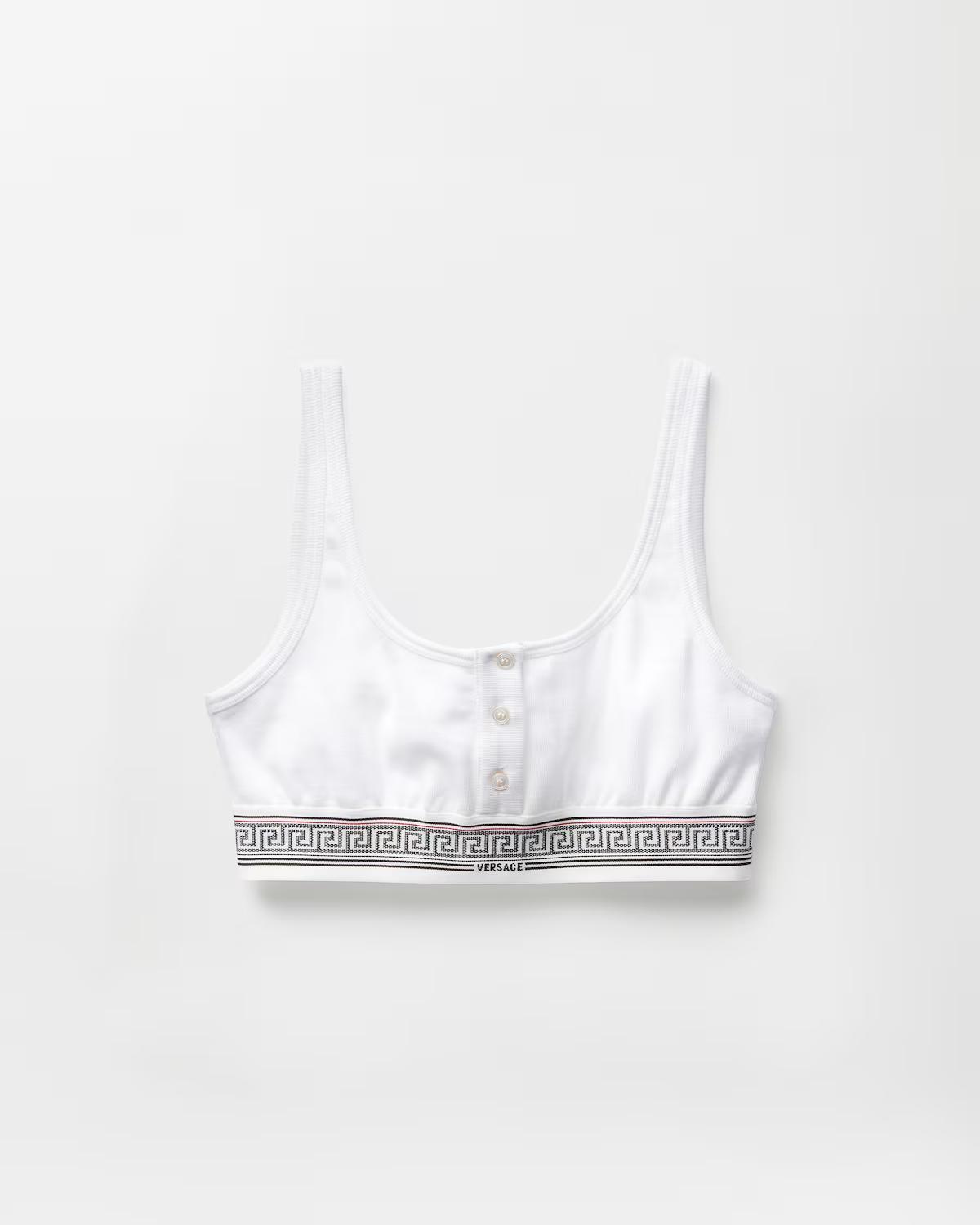 Ribbed Cotton-Jersey Bralette