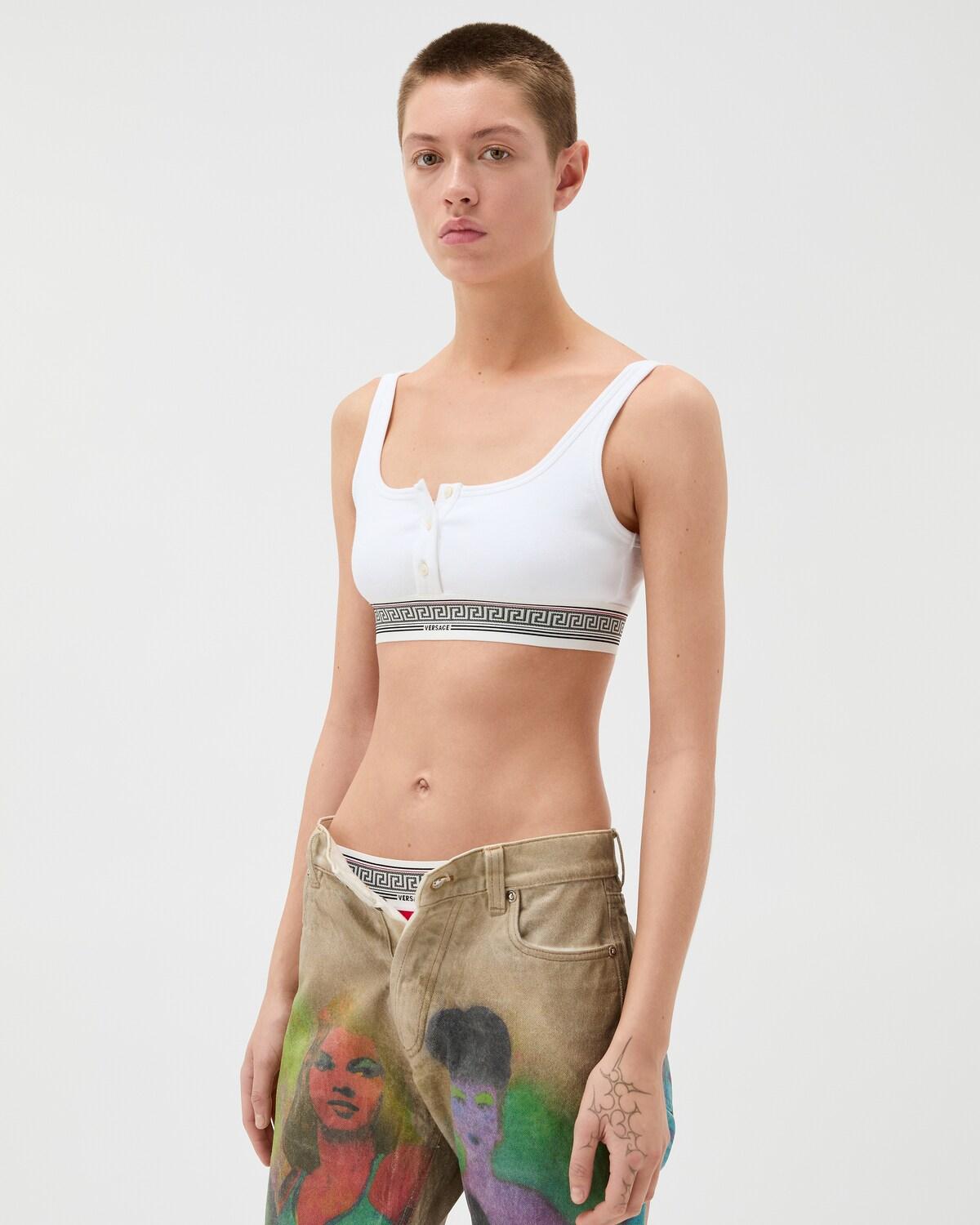Ribbed Cotton-Jersey Bralette - Image 2