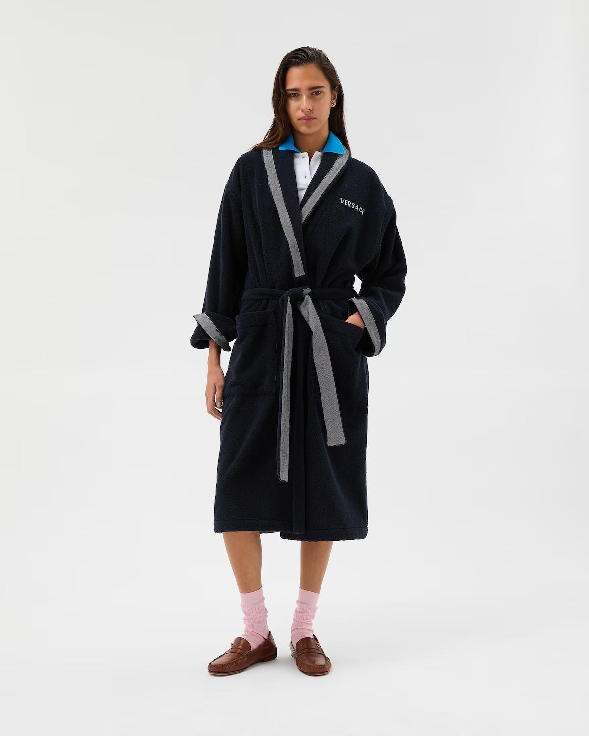 Cotton-Terry Jacquard Bathrobe - Image 2