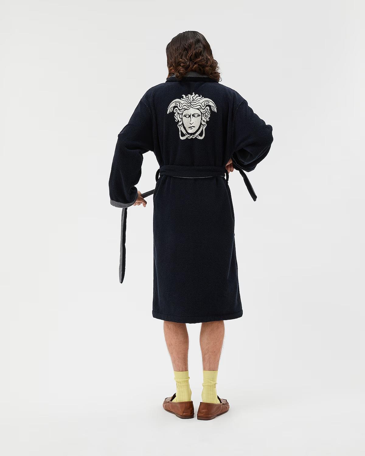 Cotton-Terry Jacquard Bathrobe - Image 3