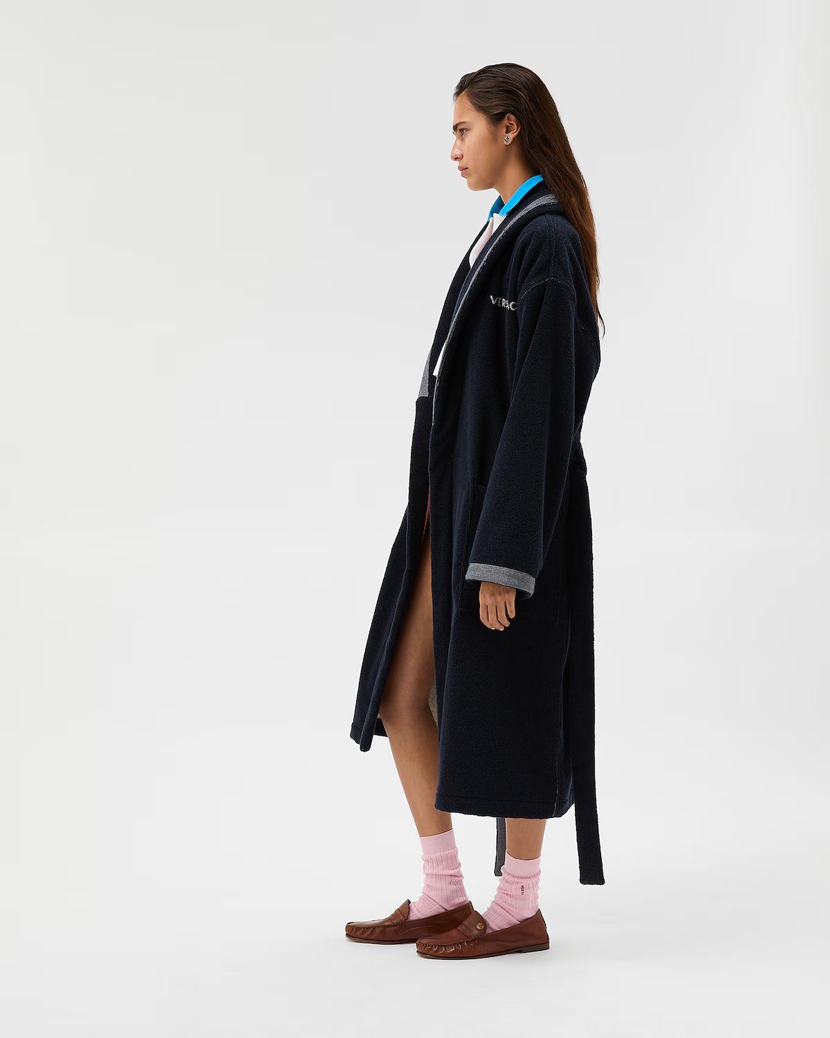 Cotton-Terry Jacquard Bathrobe - Image 4