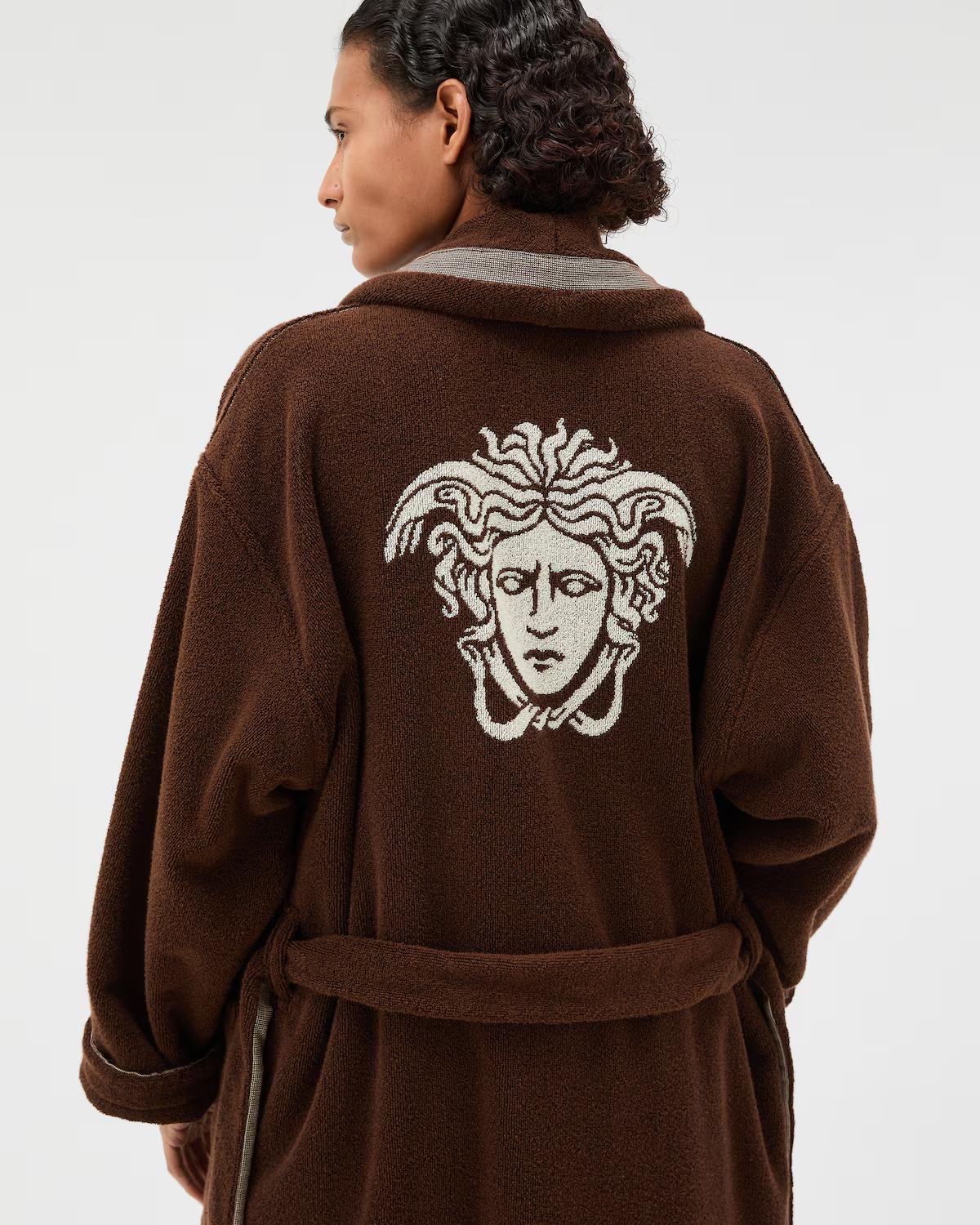 Cotton-Terry Jacquard Bathrobe - Image 3