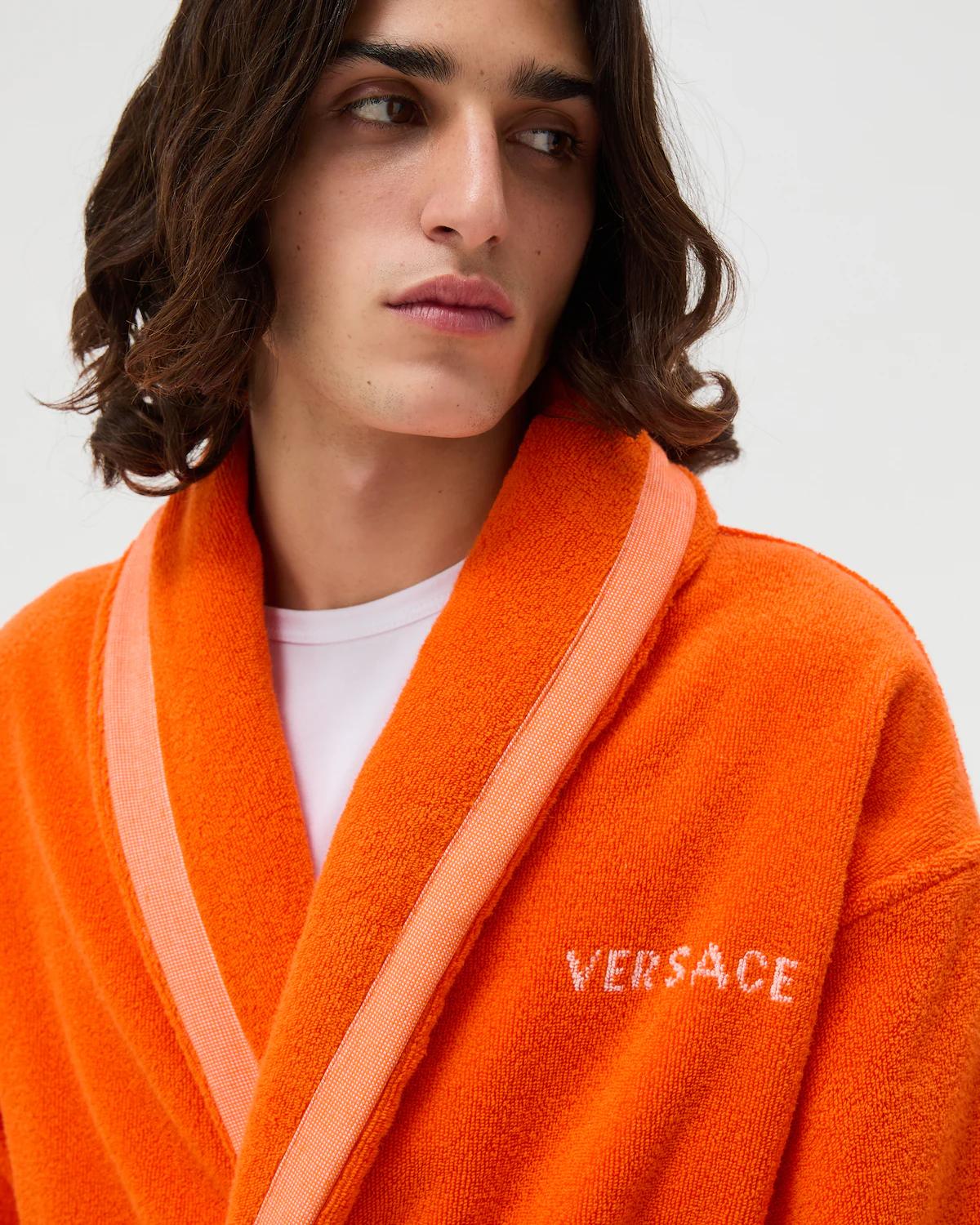 Cotton-Terry Jacquard Bathrobe - Image 5