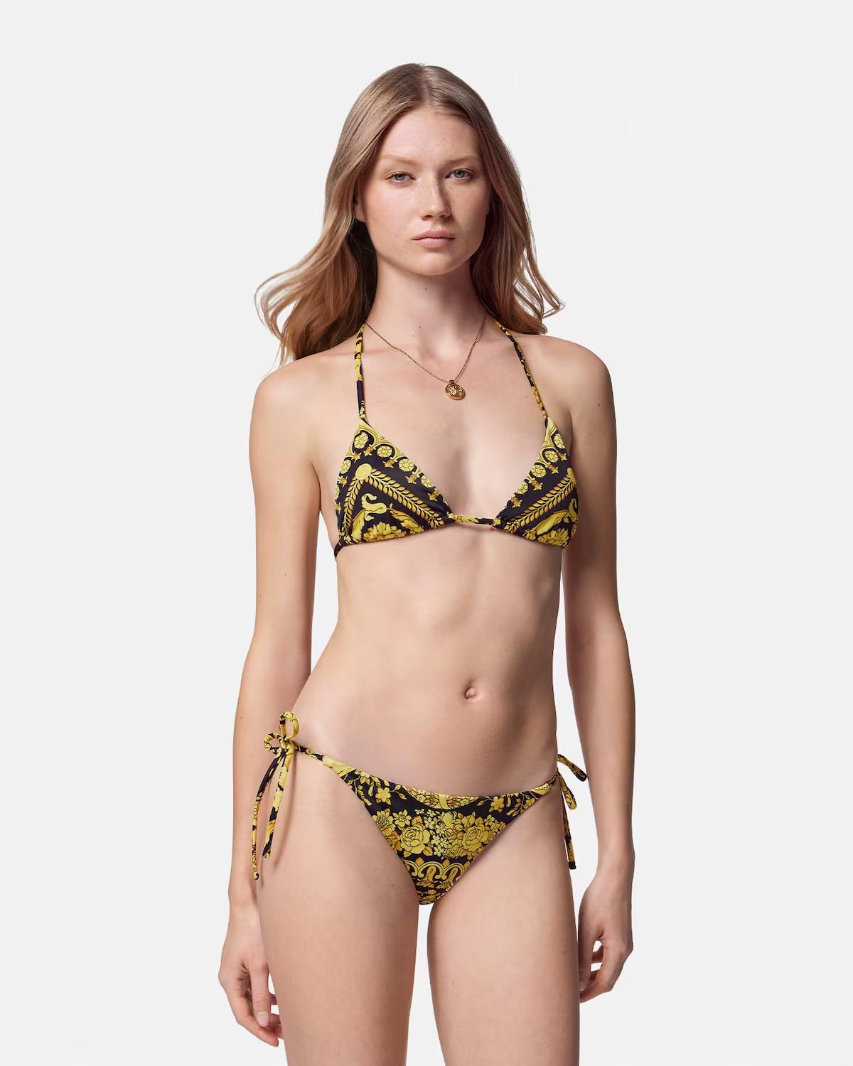 Printed Nylon-Blend Bikini Top - Image 3