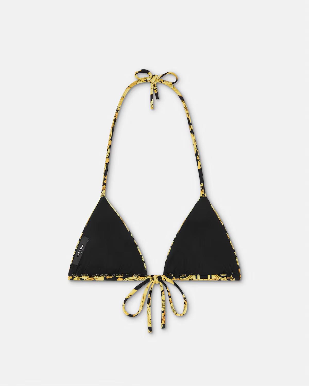 Printed Nylon-Blend Bikini Top - Image 4