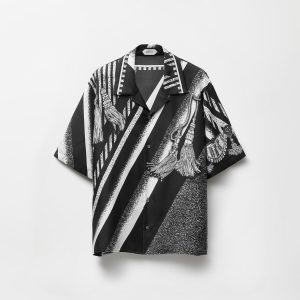 Printed Silk Twill Shirt