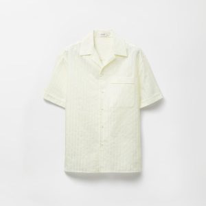 Jacquard Cotton-Silk Regular Shirt