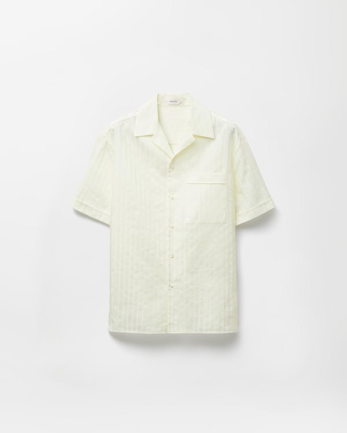 Jacquard Cotton-Silk Regular Shirt