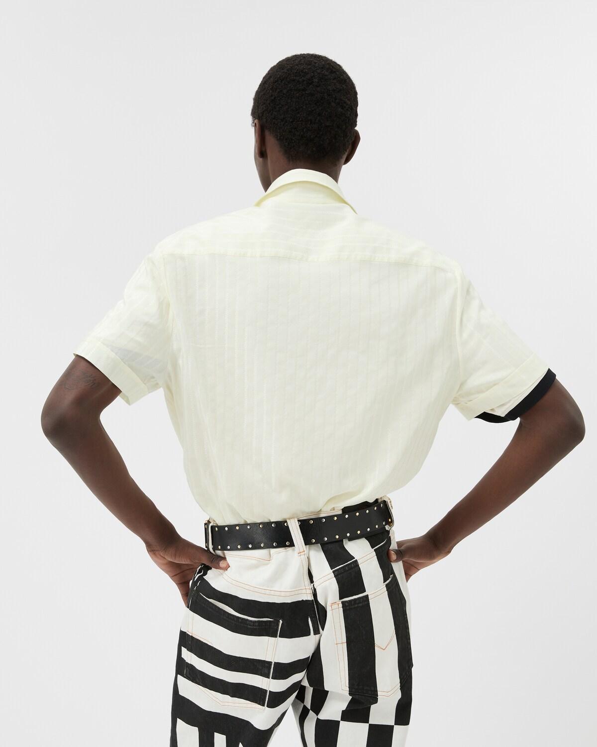 Jacquard Cotton-Silk Regular Shirt - Image 3