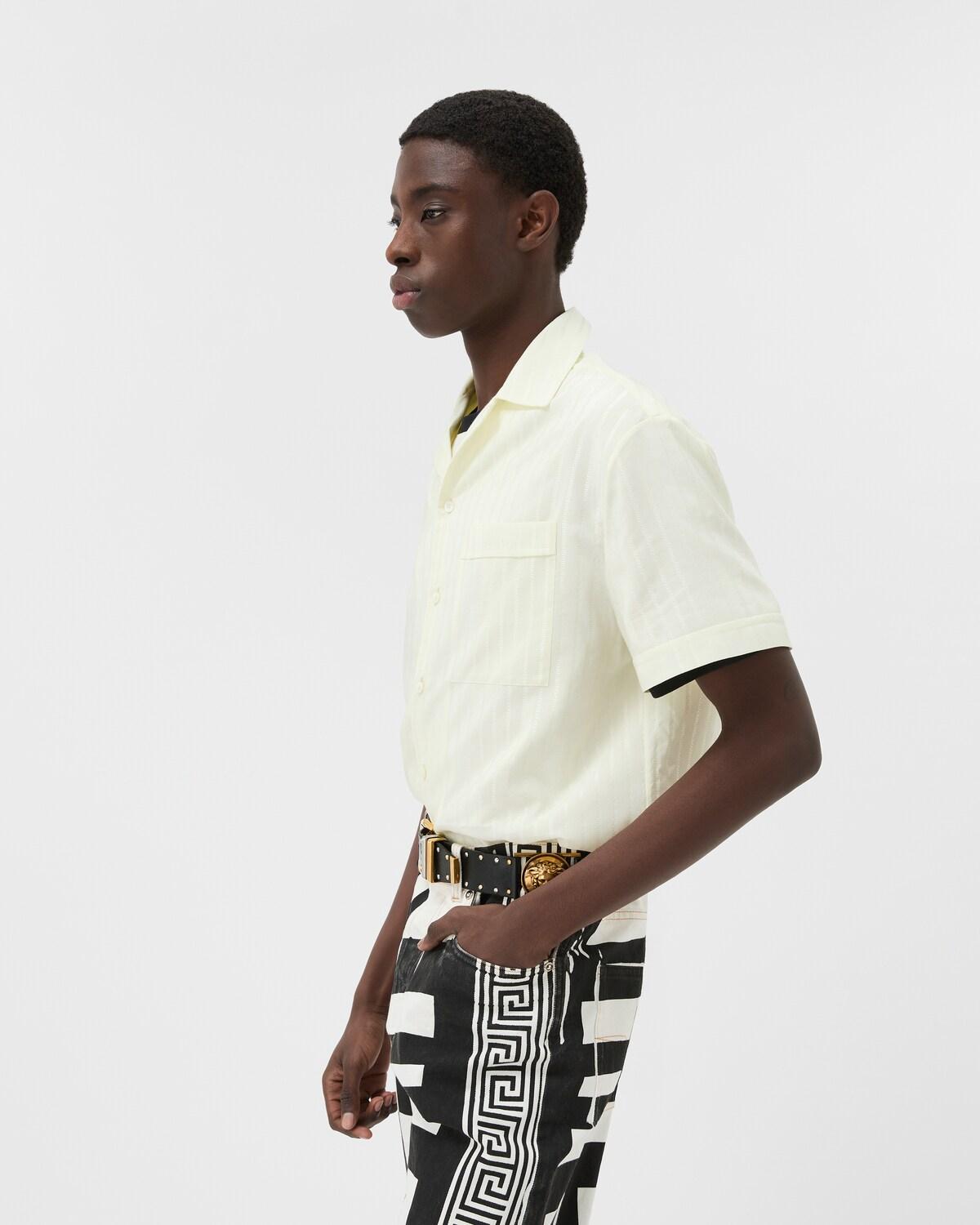 Jacquard Cotton-Silk Regular Shirt - Image 4