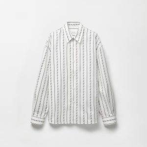 Jacquard Cotton-Silk Loose Shirt