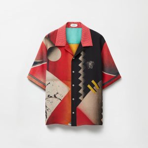 Printed Cr??pe De Chine Silk Shirt