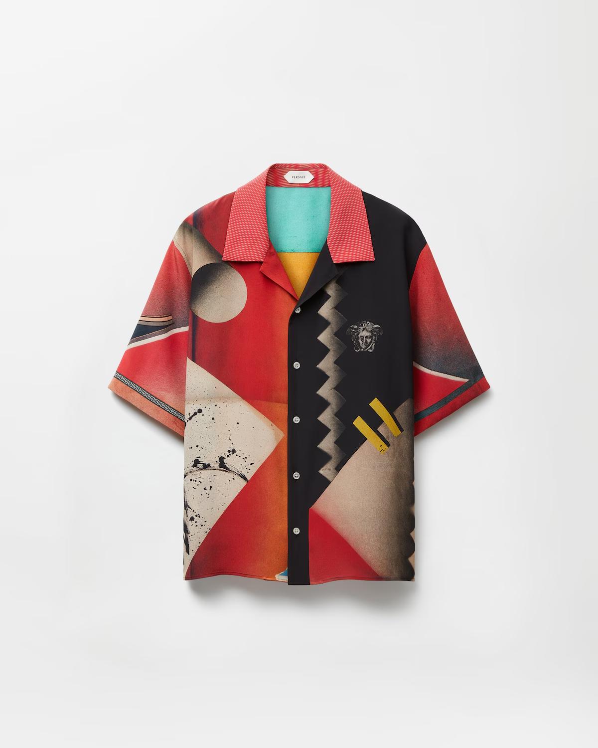 Printed Cr??pe De Chine Silk Shirt