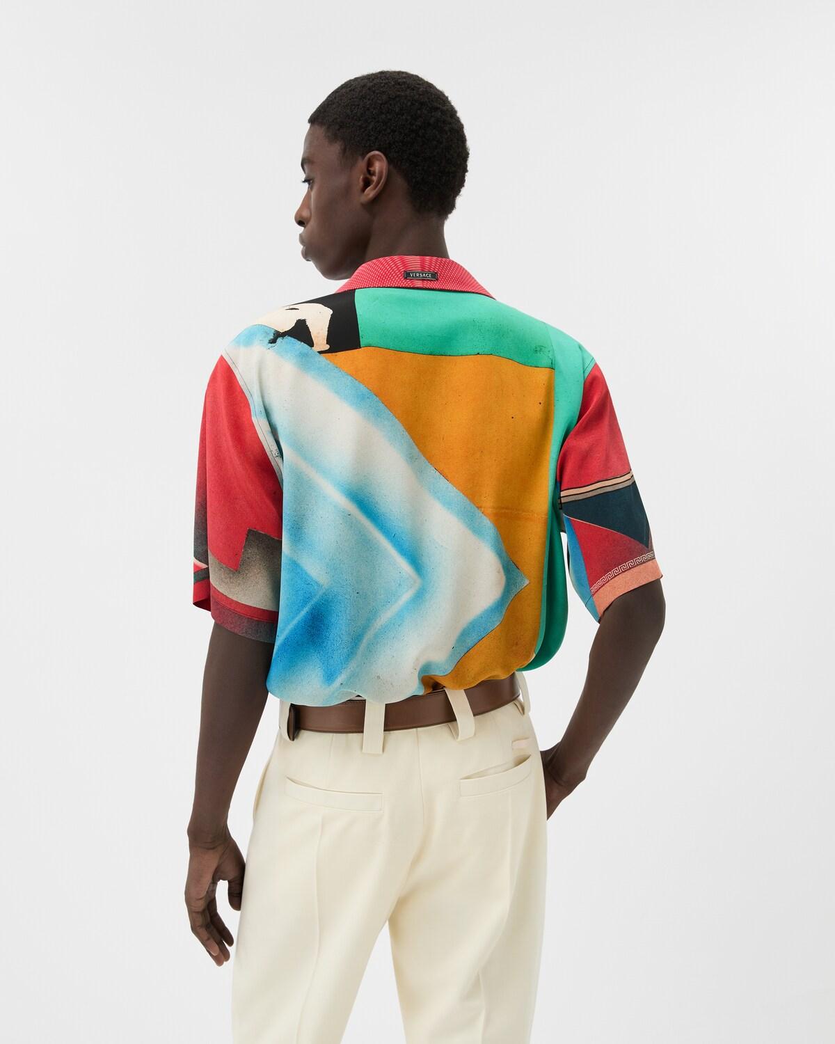 Printed Cr??pe De Chine Silk Shirt - Image 3