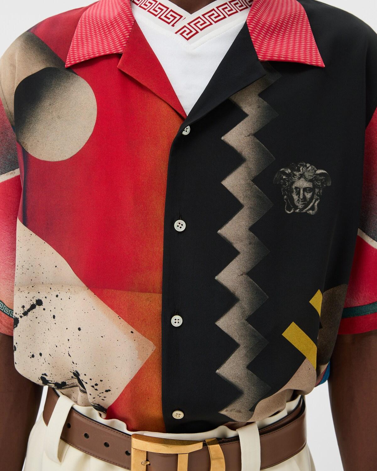 Printed Cr??pe De Chine Silk Shirt - Image 6
