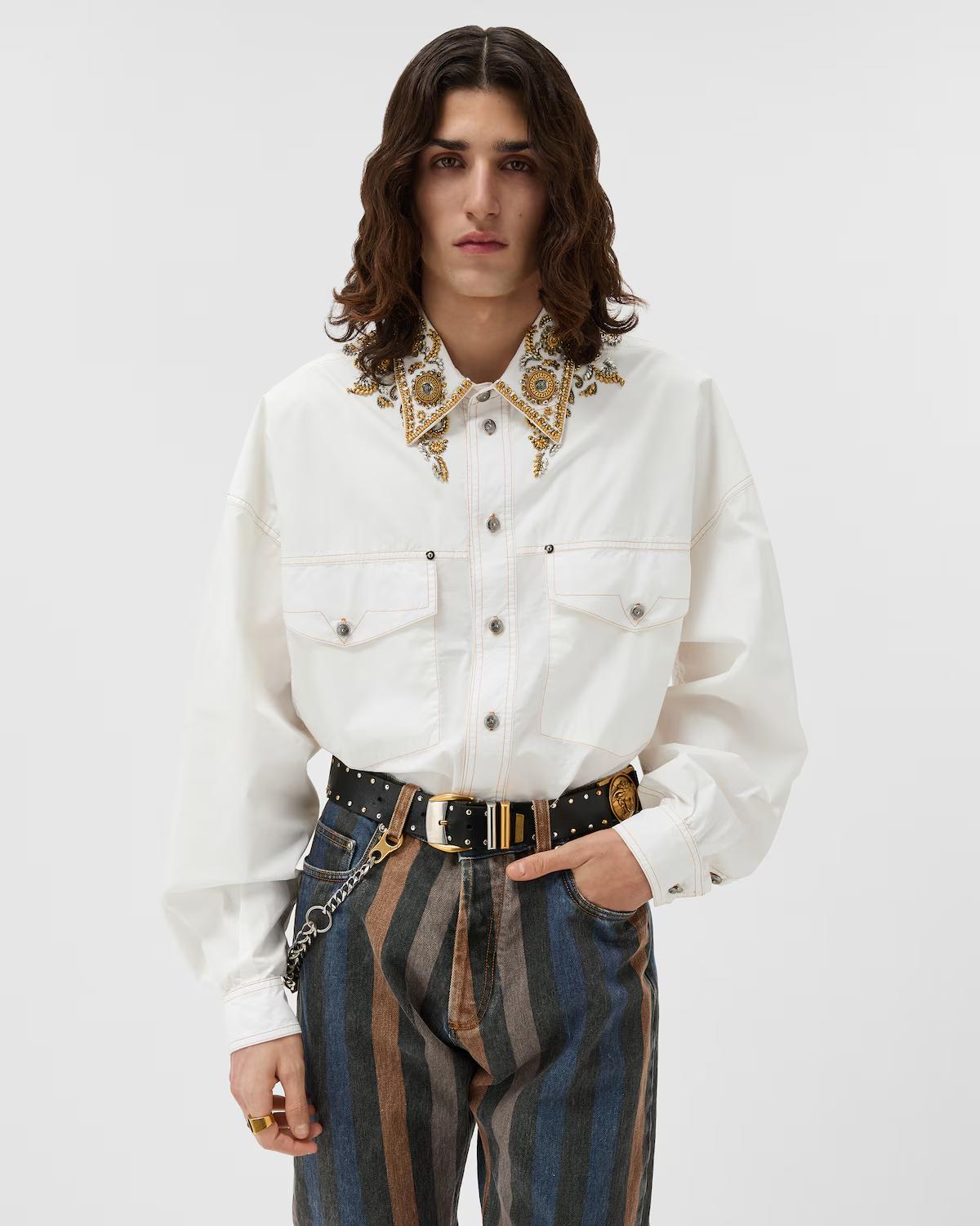 Embroidered Cotton-Poplin Shirt - Image 2