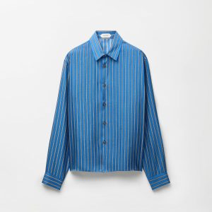 Printed Silk Twill Regular Shirt