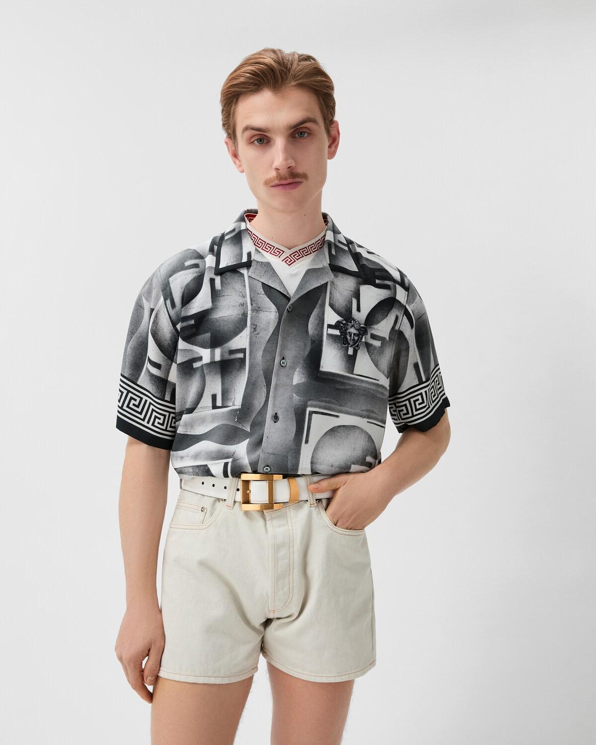 Printed Cr??pe De Chine Silk Shirt - Image 2